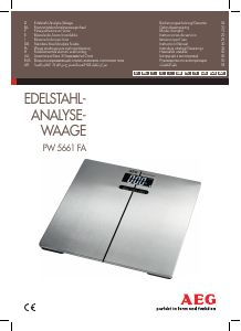 Manuale AEG PW 5661 FA Bilancia