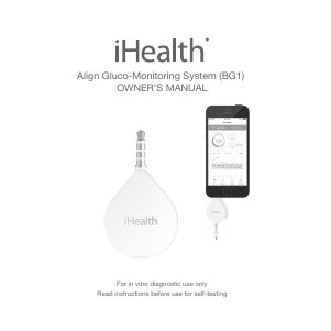 Manual iHealth BG1 Blood Glucose Monitor