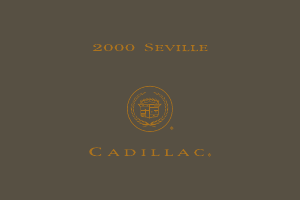 Handleiding Cadillac Seville (2000)