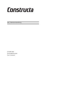 Bedienungsanleitung Constructa CF4A91060 Backofen
