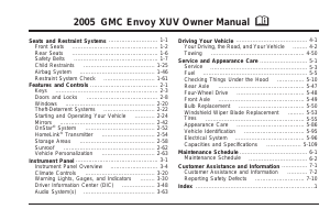 Handleiding GMC Envoy XUV (2005)