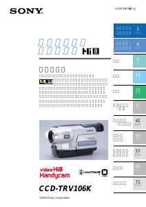 説明書 ソニー CCD-TRV106K カムコーダー