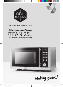 Bruksanvisning OBH Nordica 7555 Titan Mikrovågsugn