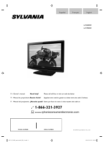 Manual de uso Sylvania LC190SS1 Televisor de LCD