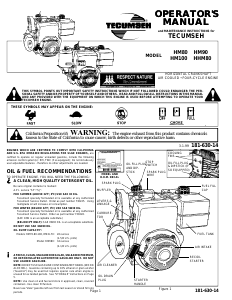 Handleiding Tecumseh HM90 Aandrijfmotor