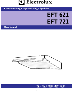Manual Electrolux EFT621 Cooker Hood