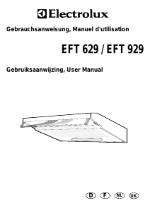 Manual Electrolux EFT929 Cooker Hood