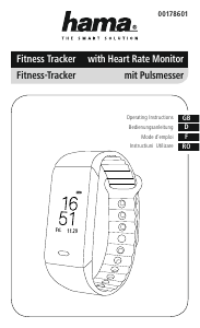 Mode d’emploi Hama 00178601 Fit Track 3900 Tracker d'activité