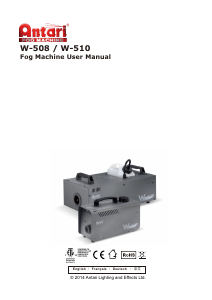 Bedienungsanleitung Antari W-510 Nebelmaschine