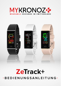 Bedienungsanleitung MyKronoz ZeTrack+ Aktivitätstracker