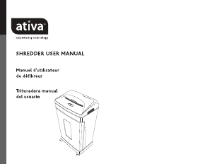 Manual Ativa DQ120D Paper Shredder