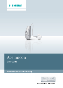 Handleiding Siemens Ace micon Hoortoestel