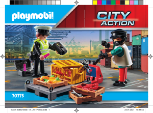 Handleiding Playmobil set 70775 Harbour Douanecontrole