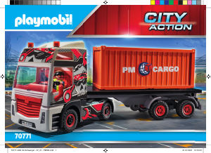 Bruksanvisning Playmobil set 70771 Harbour Lastbil med lastcontainer