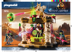 Mode d’emploi Playmobil set 70751 Novelmore Sal'ahari sands - temple des squelettes
