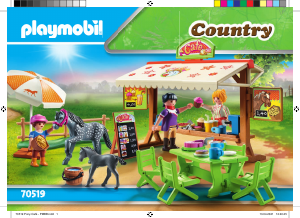 Handleiding Playmobil set 70519 Riding Stables Pony - café