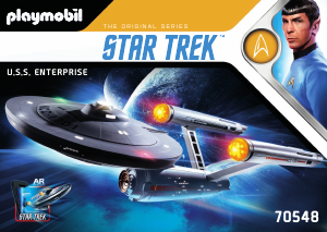 Bedienungsanleitung Playmobil set 70548 Star Trek - U.S.S. Enterprise NCC-1701