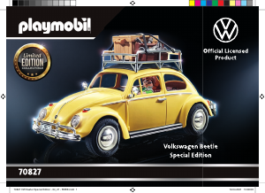 Manual Playmobil set 70827 Volkswagen Beetle - Special Edition