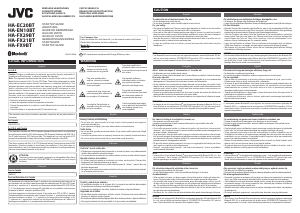 Handleiding JVC HA-EC20BT Koptelefoon