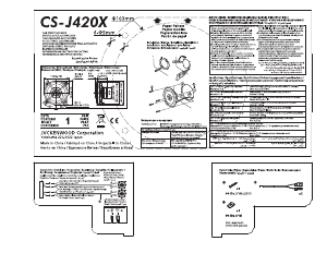 사용 설명서 JVC CS-J420X 차량 스피커