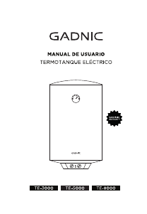 Manual de uso Gadnic TE-3000 Calentador de agua