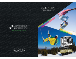 Manual de uso Gadnic MCDEP010 Action cam
