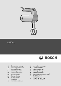Manual Bosch MFQ4030S Hand Mixer