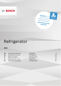 Manual Bosch KSV36VXEP Refrigerator