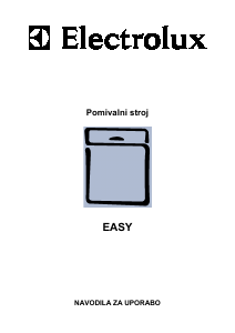 Priročnik Electrolux EASY ALU Pomivalni stroj