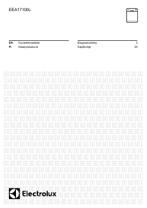 Bedienungsanleitung Electrolux EEA17100L Geschirrspüler