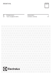 Rokasgrāmata Electrolux EEG67310L Trauku mašīna