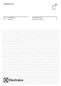 Vadovas Electrolux EEM69410W Indaplovė