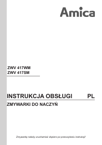 Instrukcja Amica ZWV 417 WM Zmywarka