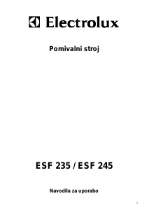Priročnik Electrolux ESF235 Pomivalni stroj