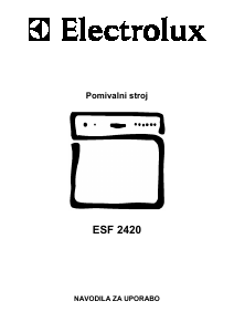 Priročnik Electrolux ESF2420 Pomivalni stroj