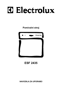 Priročnik Electrolux ESF2435 Pomivalni stroj
