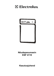 Kasutusjuhend Electrolux ESF4110 Nõudepesumasin