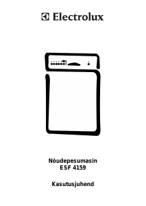 Kasutusjuhend Electrolux ESF4159 Nõudepesumasin