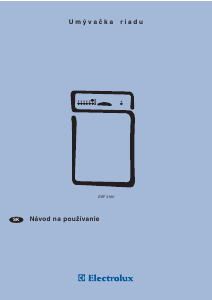 Návod Electrolux ESF4160 Umývačka riadu