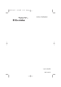 Mode d’emploi Electrolux ESF45010 Lave-vaisselle