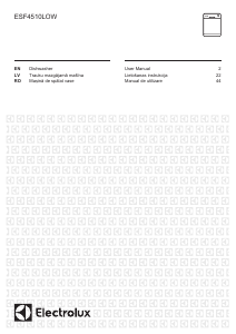 Manual Electrolux ESF4510LOW Dishwasher