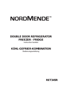 Handleiding Nordmende RET345C Koel-vries combinatie