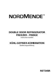 Manual Nordmende RET345R Fridge-Freezer