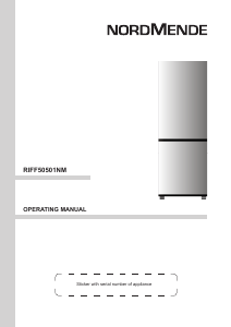 Handleiding Nordmende RIFF50501NMA Koel-vries combinatie