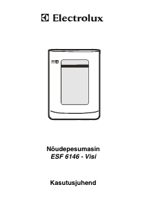 Kasutusjuhend Electrolux ESF6146 Nõudepesumasin