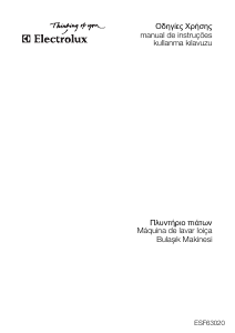 Manual Electrolux ESF63020 Máquina de lavar louça