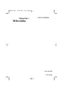 Mode d’emploi Electrolux ESF64010 Lave-vaisselle