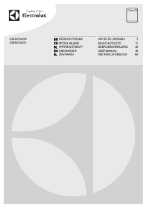 Manuál Electrolux ESF6510LOW Myčka na nádobí