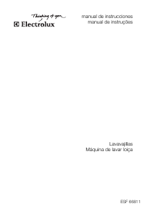 Manual Electrolux ESF66811X Máquina de lavar louça