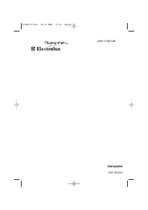 Manual Electrolux ESF68500 Dishwasher